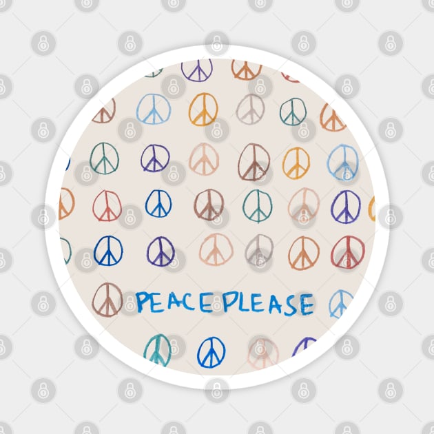 Peace please Magnet by DYDART